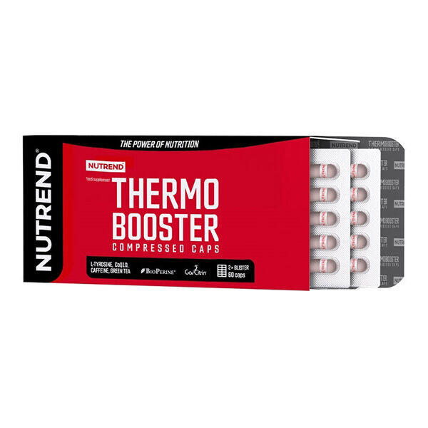 NUTREND Podpora diety a hubnutí THERMOBOOSTER COMPRESSED CAPS, 60 kapslí