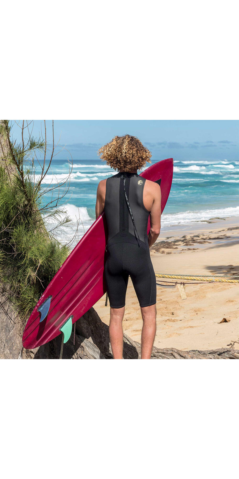 O'Neill Da Uomo O'Riginal 2mm Back Zip Short John Muta 4/4