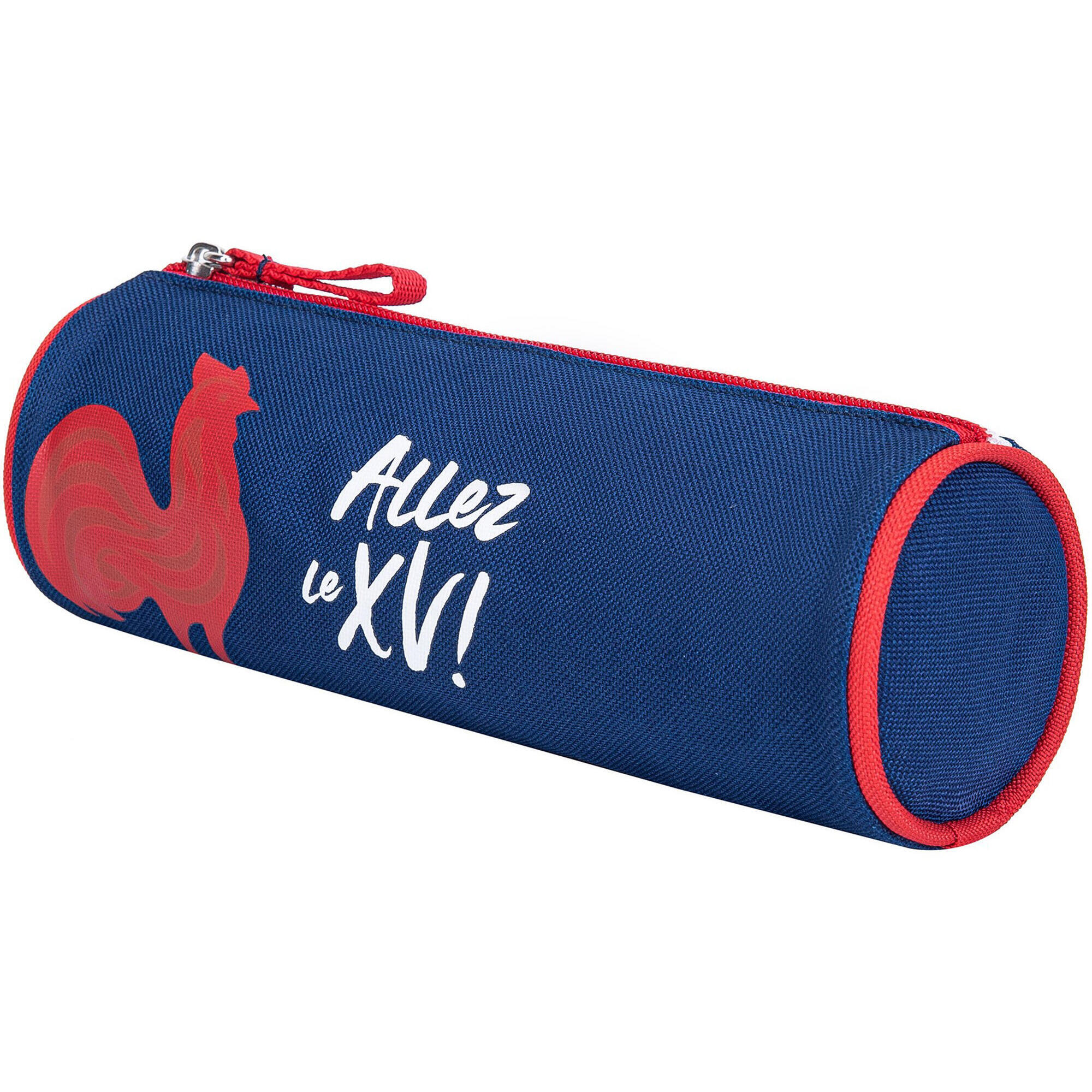 Trousse Scolaire Officielle Equipe De France De Football (FFF) - Garnie (bloc Note, Crayons, Gomme, Taille-crayon) - Matière PVC - 18 X 9 Cm