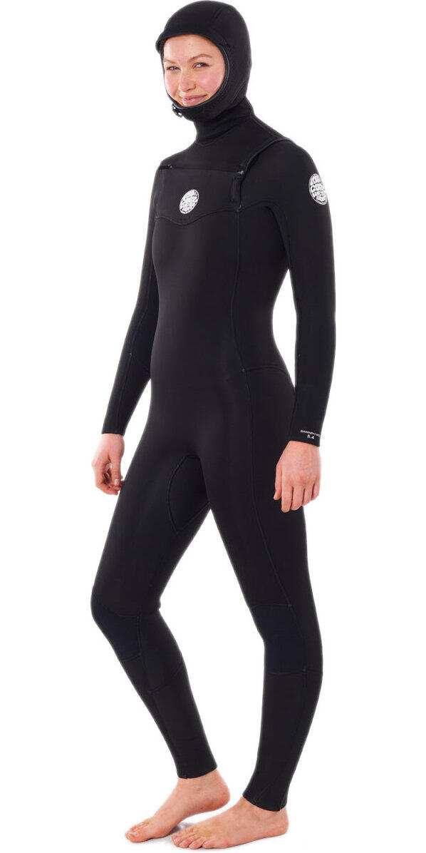 Femmes Dawn Patrol 5/4mm à Capuche Chest Zip Combinaison Néoprène 2/7