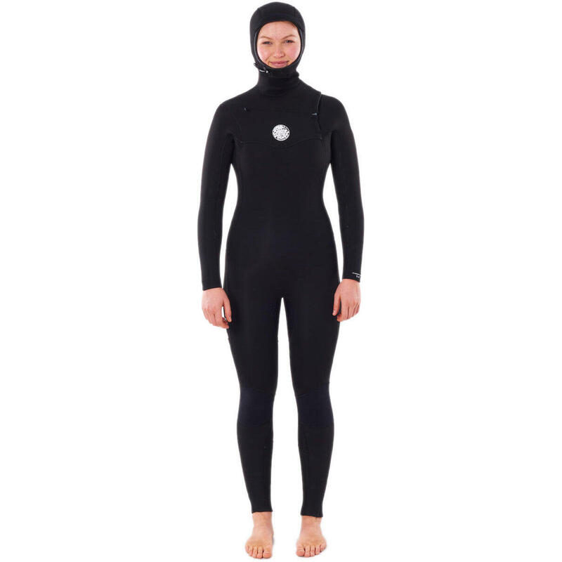 Rip Curl Neoprenanzug WMNS.D/PATROL C/Z HOOD 5/4 Damen Langarm 90-BLACK 2023 - G