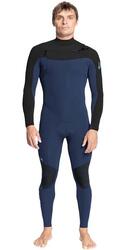 Hommes Everyday Sessions 4/3mm GBS Chest Zip Combinaison Néoprène - Dark Navy /