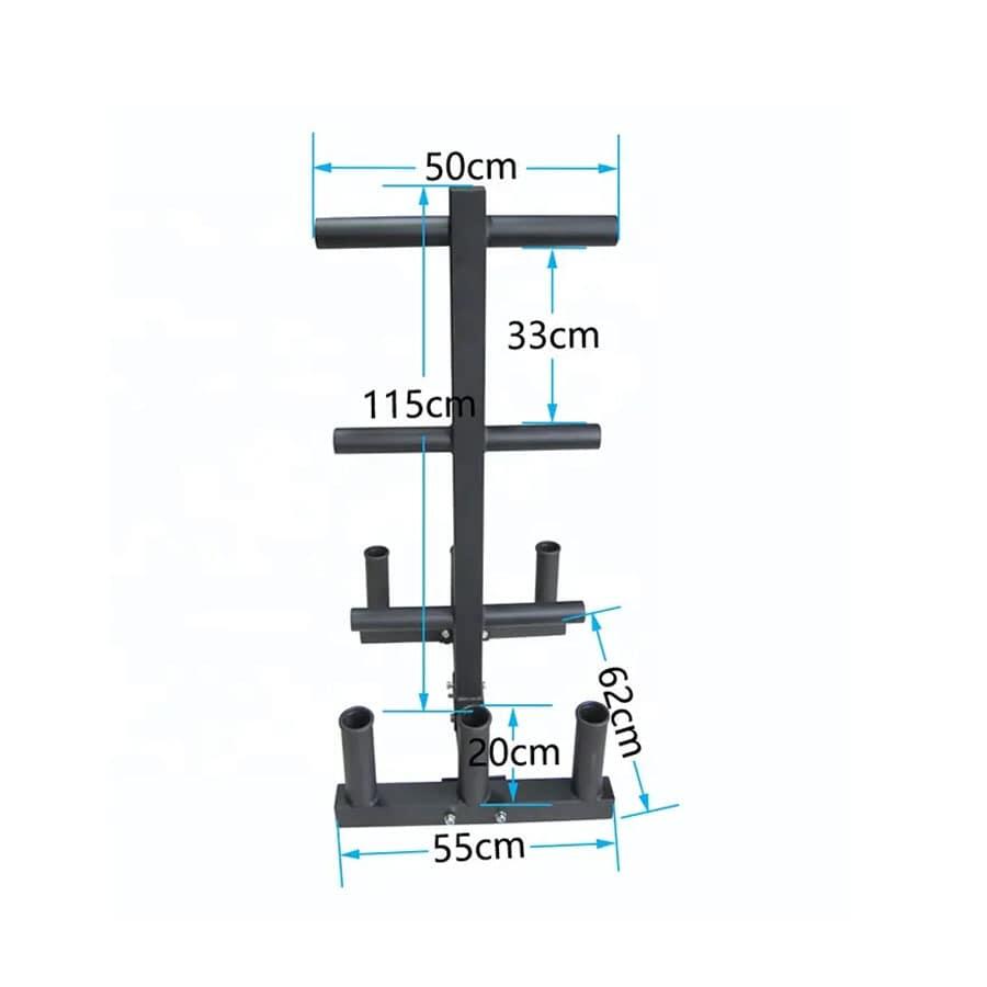 Suporte para discos e barras 3/3