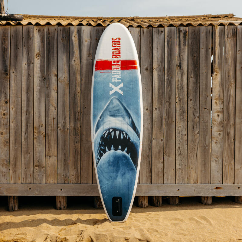 Paddel Gonfable X Shark 320 x 82 x 15 cm Packung komplett