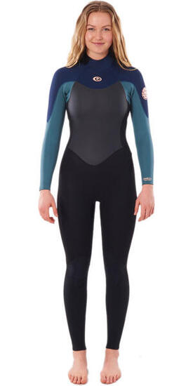 2022 Femmes Omega 3/2mm GBS Back Zip Combinaison Néoprène - Green
