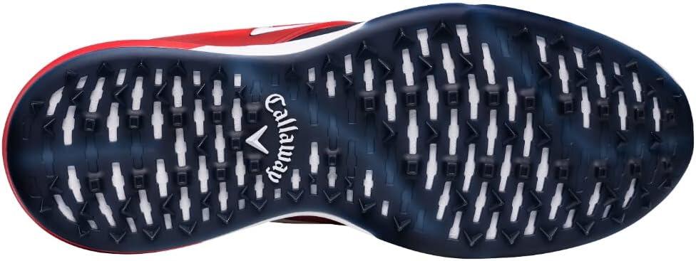 Callaway 2022 Mens NITRO BLAZE Golf Shoes WHITE/NAVY/RED 4/6