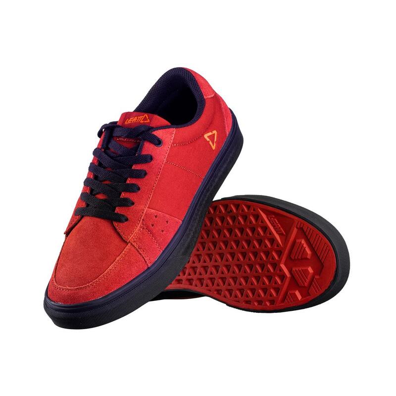 Scarpe Ciclismo Uomo MTB 1.0 Flat Rosso