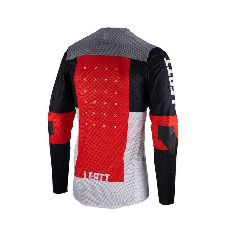 Leatt MTB Gravity 4.0 Langarmtrikot Grau/Rot