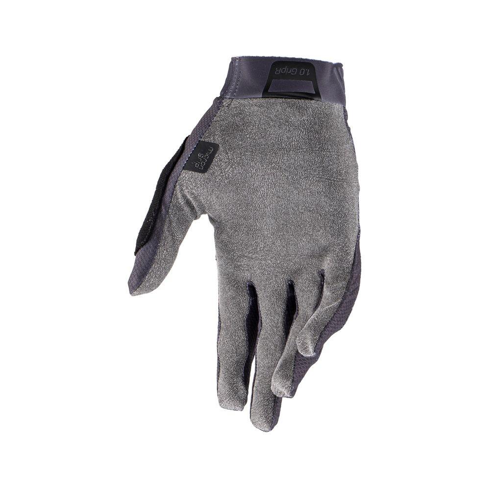 Gants de cyclisme VTT garçon 1.0 GRIPR gris 4/5