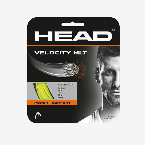 HEAD Velocity MLT cordages de tennis, 17g - 1.25mm