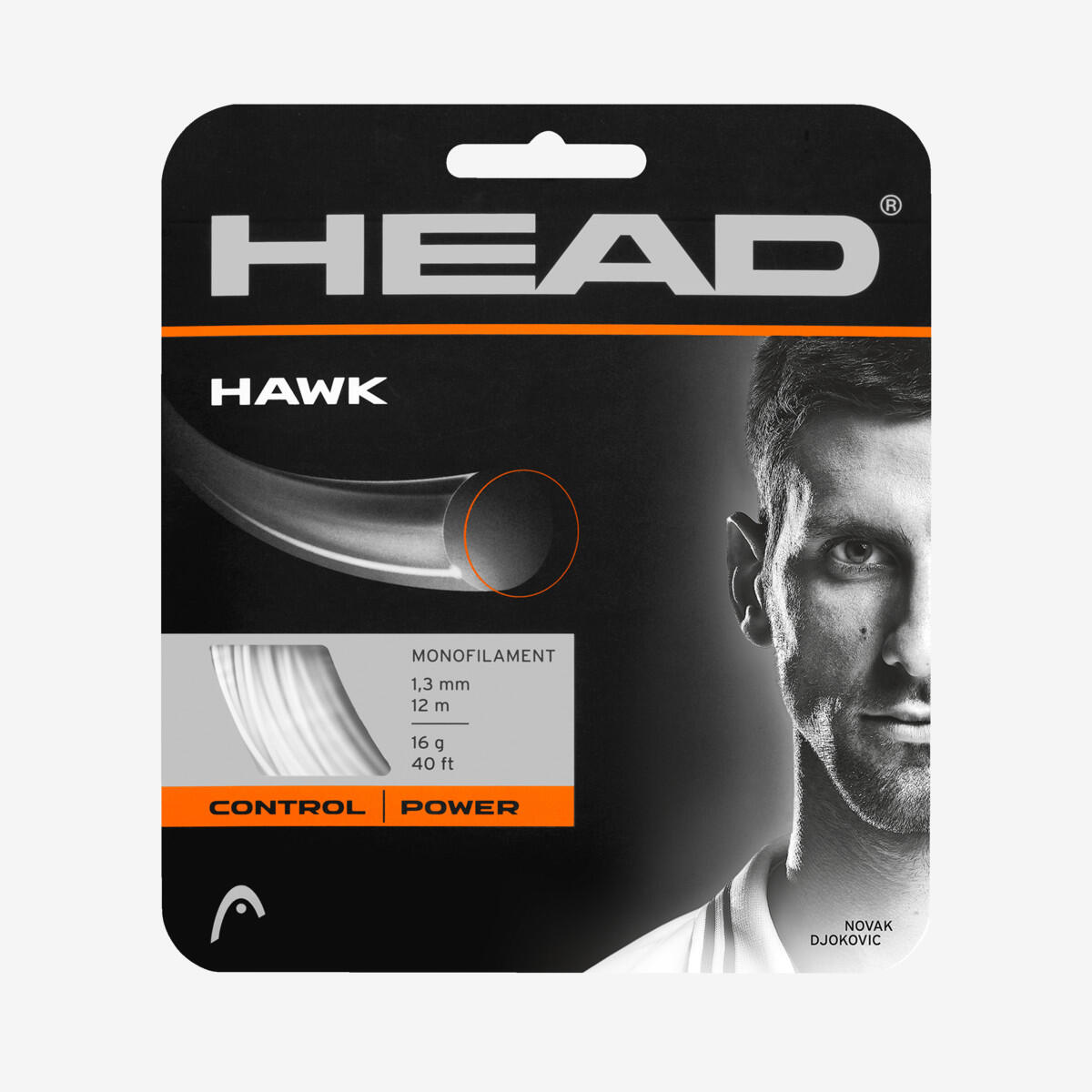 Head - Cordages De Tennis Hawk Head - Cordage Raquette - Blanc - Taille Unique - Decathlon