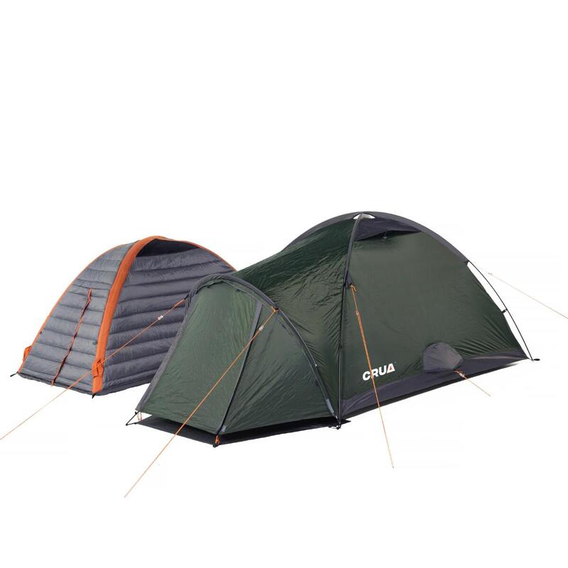 Duo Combo - lichtgewicht tent - 2 persoons + Culla Cocoon - Groen