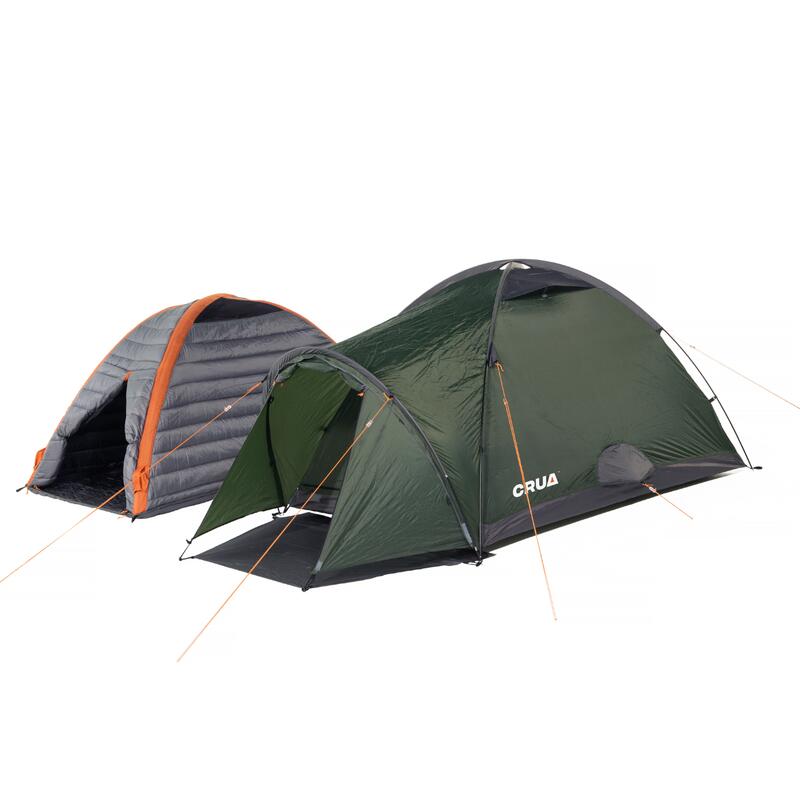 Duo Combo - leichtes Zelt - 2 Personen + Culla Cocoon - Grün