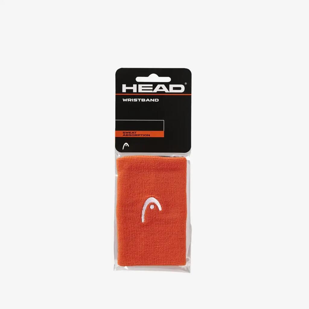 Head Logo Wristband 5" Orange