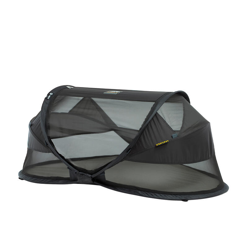 Cuna Baby Luxe Camping - Incluye colchón autoinflable - Negro
