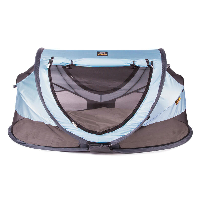 Peuter Luxe Campingbedje - Inclusief zelfopblaasbare matras - Hemelsblauw