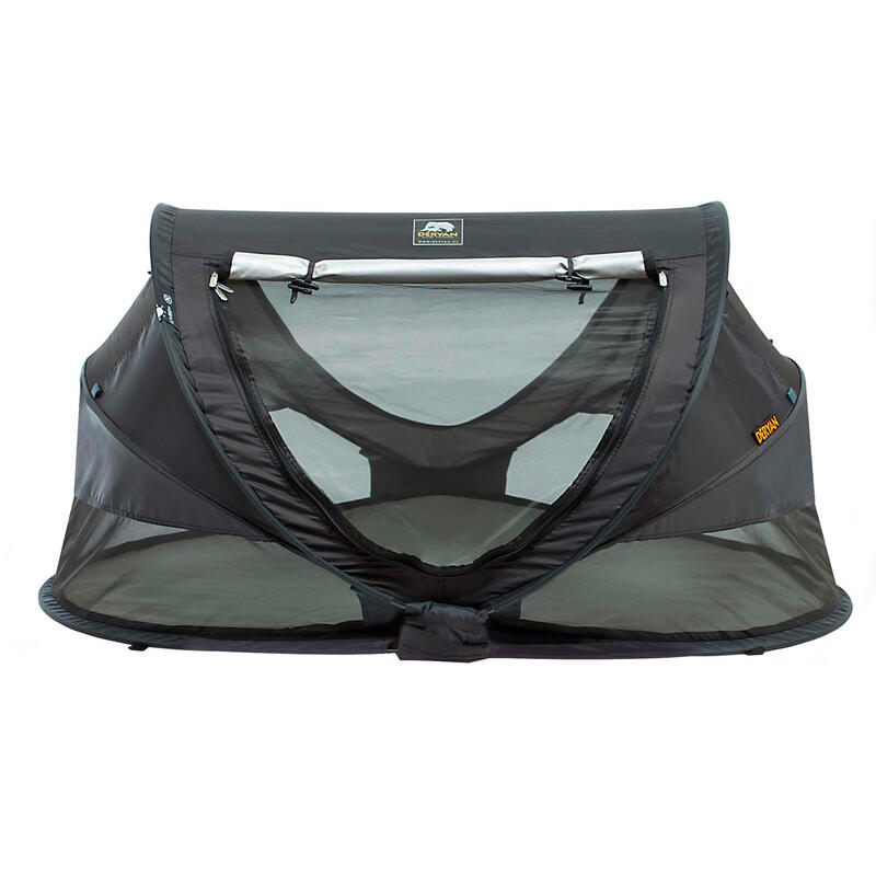 Lettino da campeggio Peuter Luxe - Compreso materasso - Nero