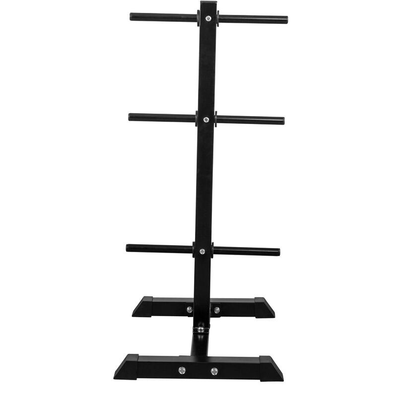 RACK DE RANGEMENT POUR POIDS DISQUES 30/31 MM | MUSCULATION | COULEUR NOIR OU BL