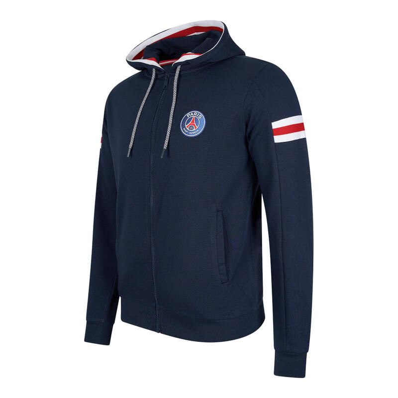 Sweat capuche zippé PSG homme