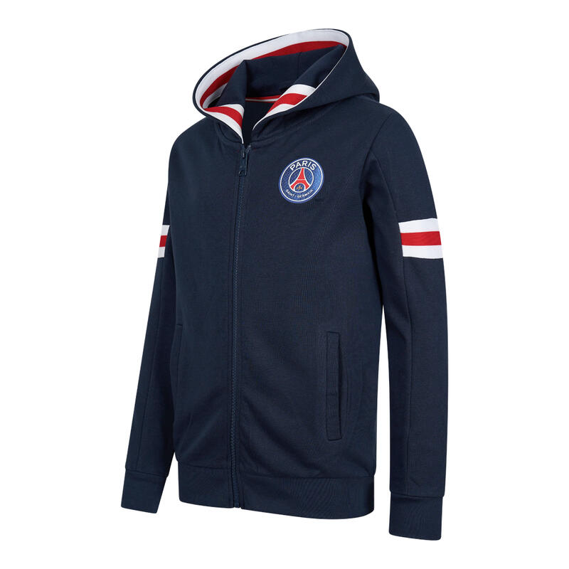 Sweat capuche zippé PSG enfant