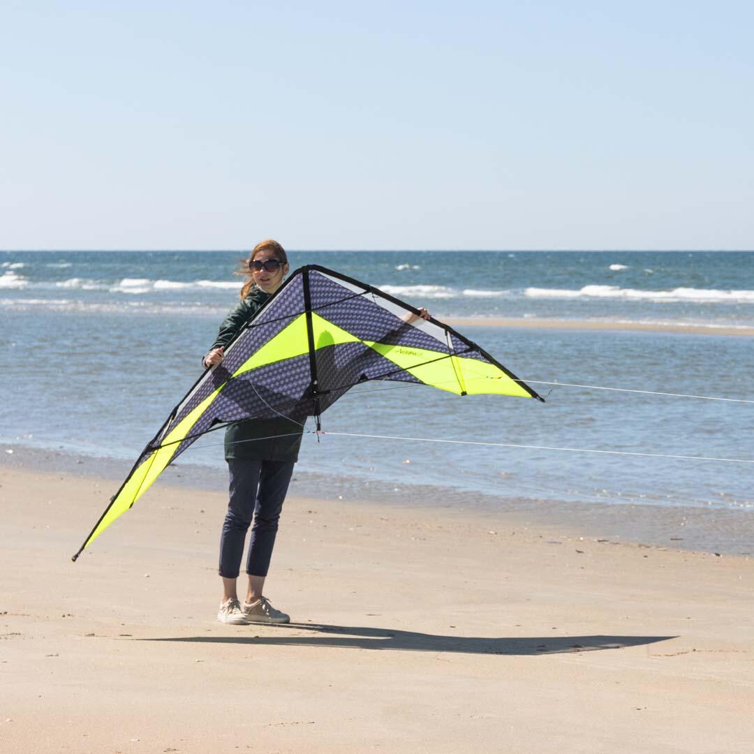 Aquilone acrobatico HQ Arrow XL 117485 Giallo 270 x 120 cm 6/7
