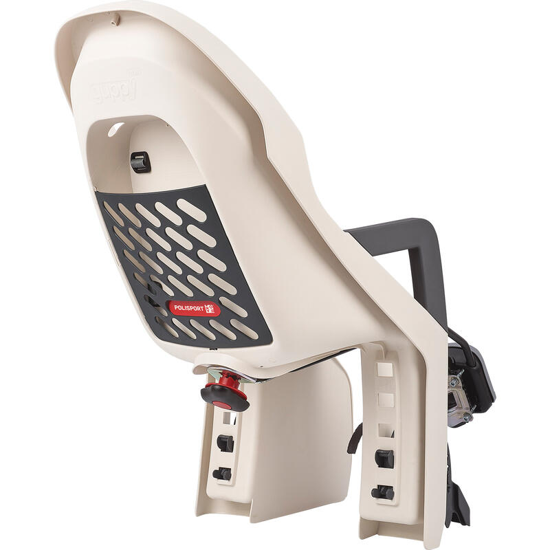 Fietsstoeltje achteraan met bevestiging voor kinderdrager Polisport Guppy Maxi+
