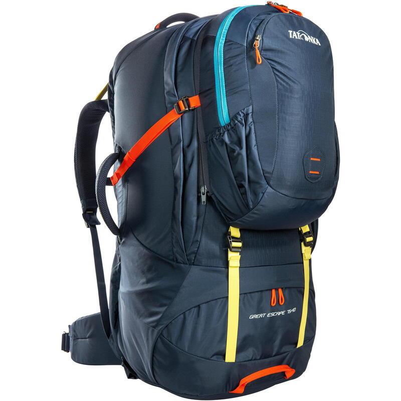 großer Reiserucksack Great Escape 75+10 navy