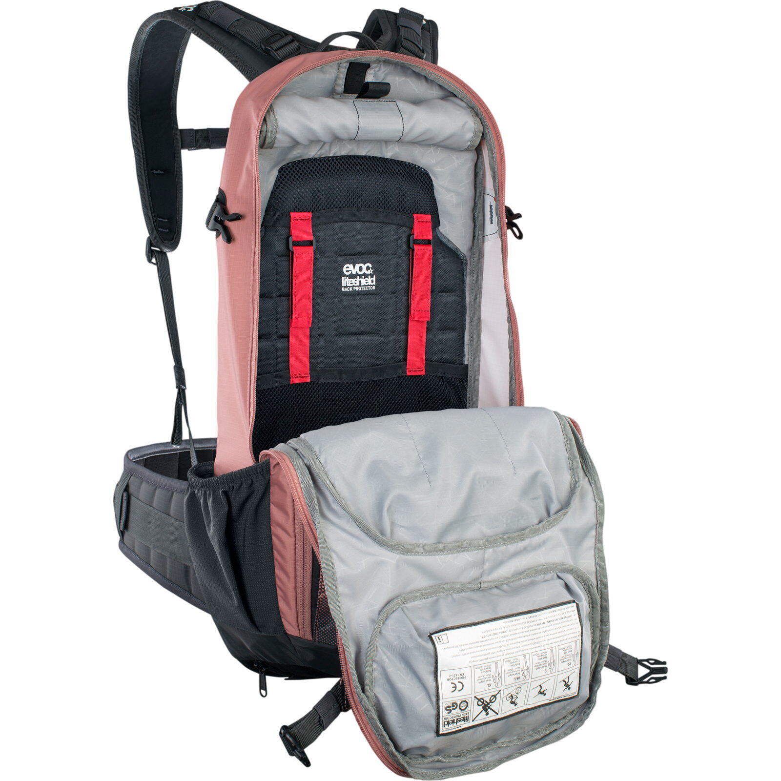 Evoc FR Enduro 16L M/L Dusty Pink Carbon Grey 7/7