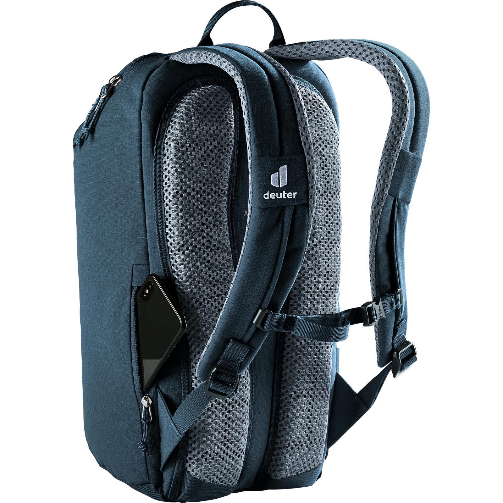 Mochila Deuter Step Out 16 L negra poliéster reciclado Airstripes tablet 7/7
