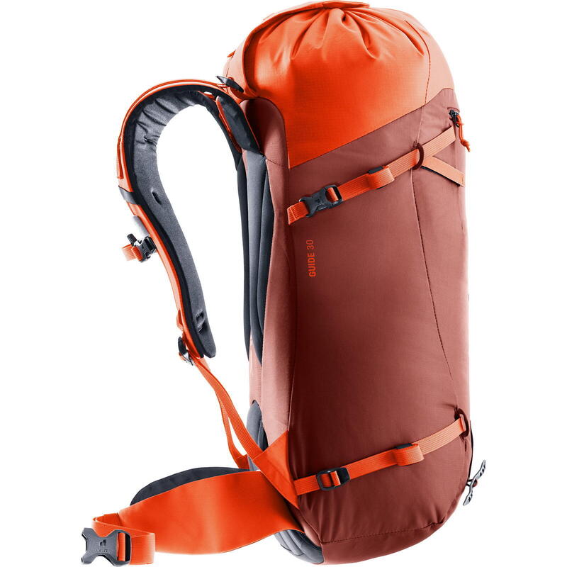 Hochtourenrucksack Guide 30 redwood-papaya