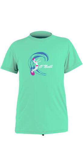 O'Neill O'Zone Short Sleeve Rash Tee - Light Aqua
