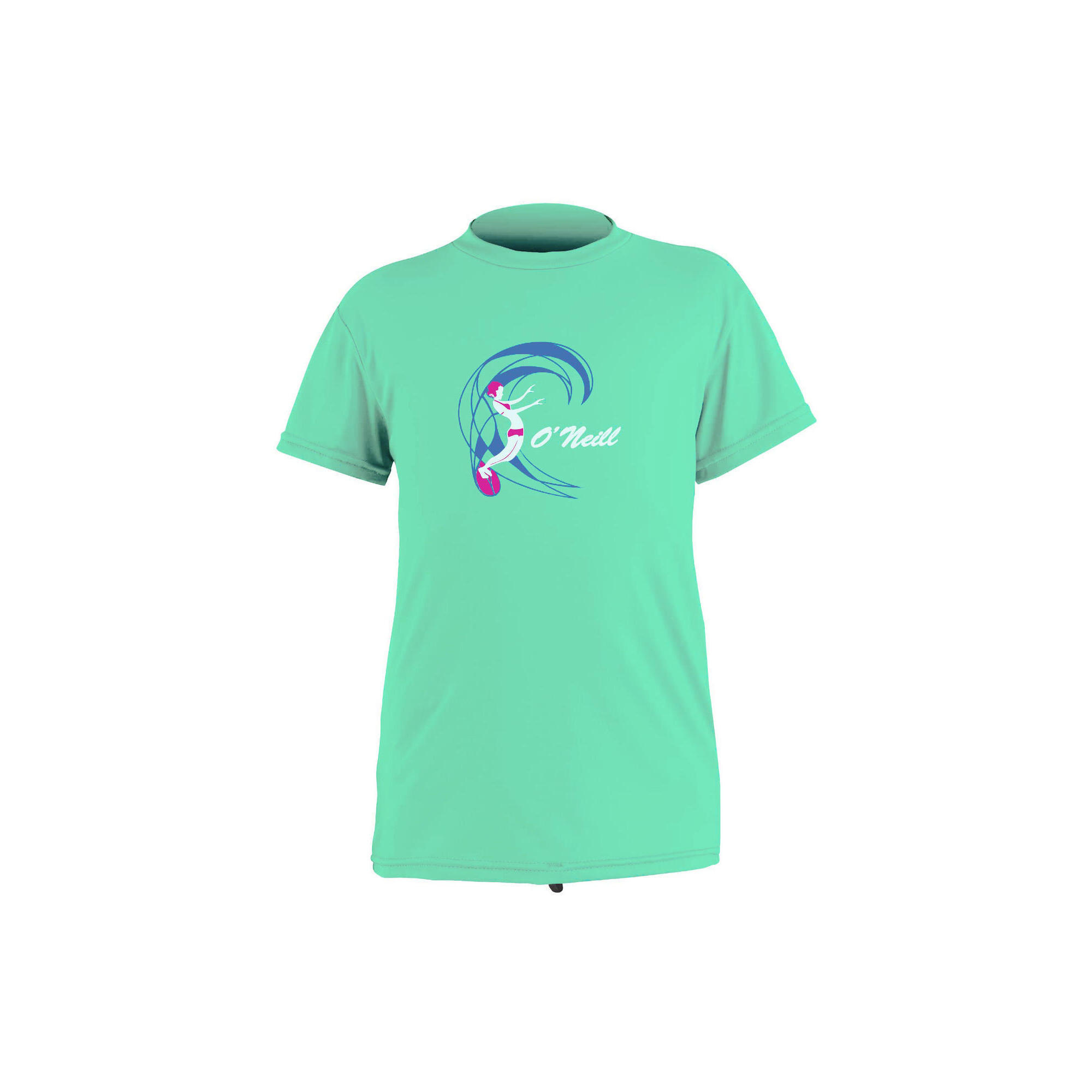 O'Neill - O'Neill O'Zone Short Sleeve Rash Tee - Light Aqua - Rashguard - Noir - Decathlon