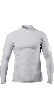 Eco Spandex Langarm Top Herren hellgrau