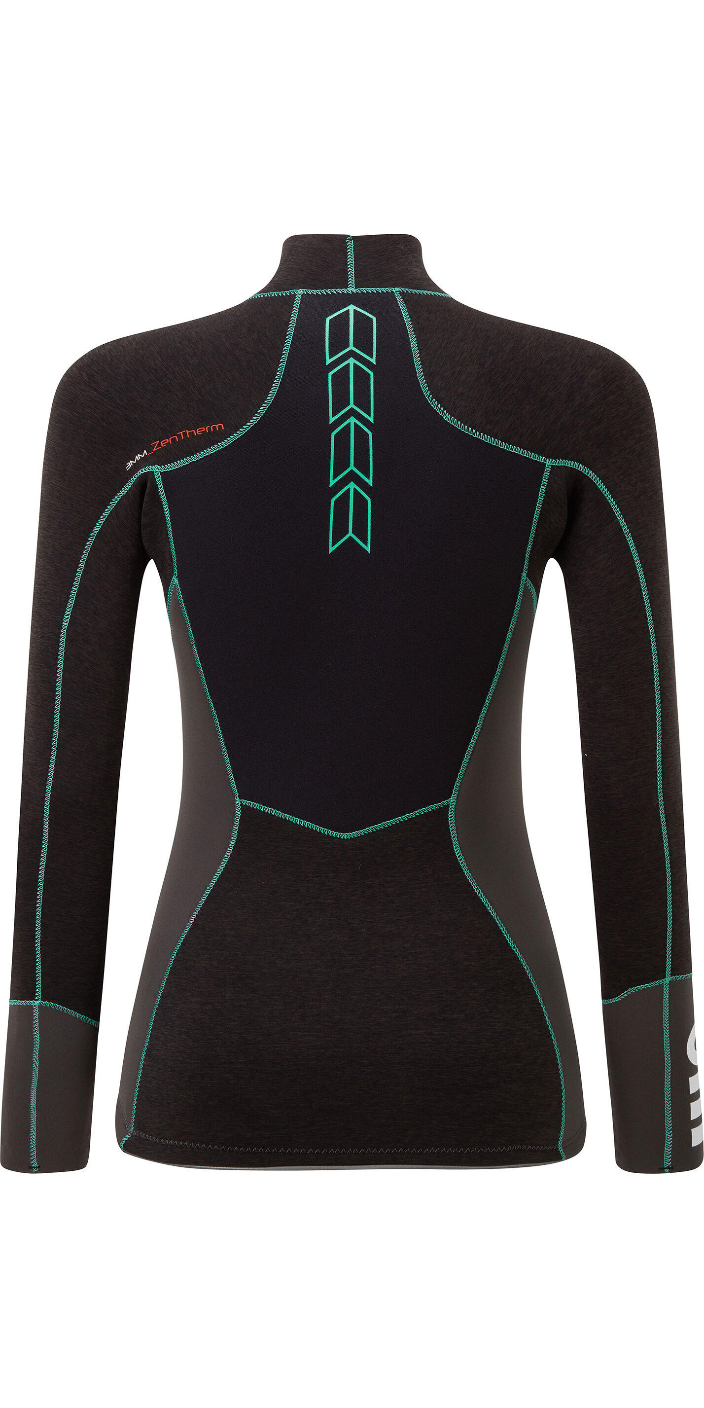 Gill Womens Zentherm 2.5mm GBS Neoprene Top - Black 3/3