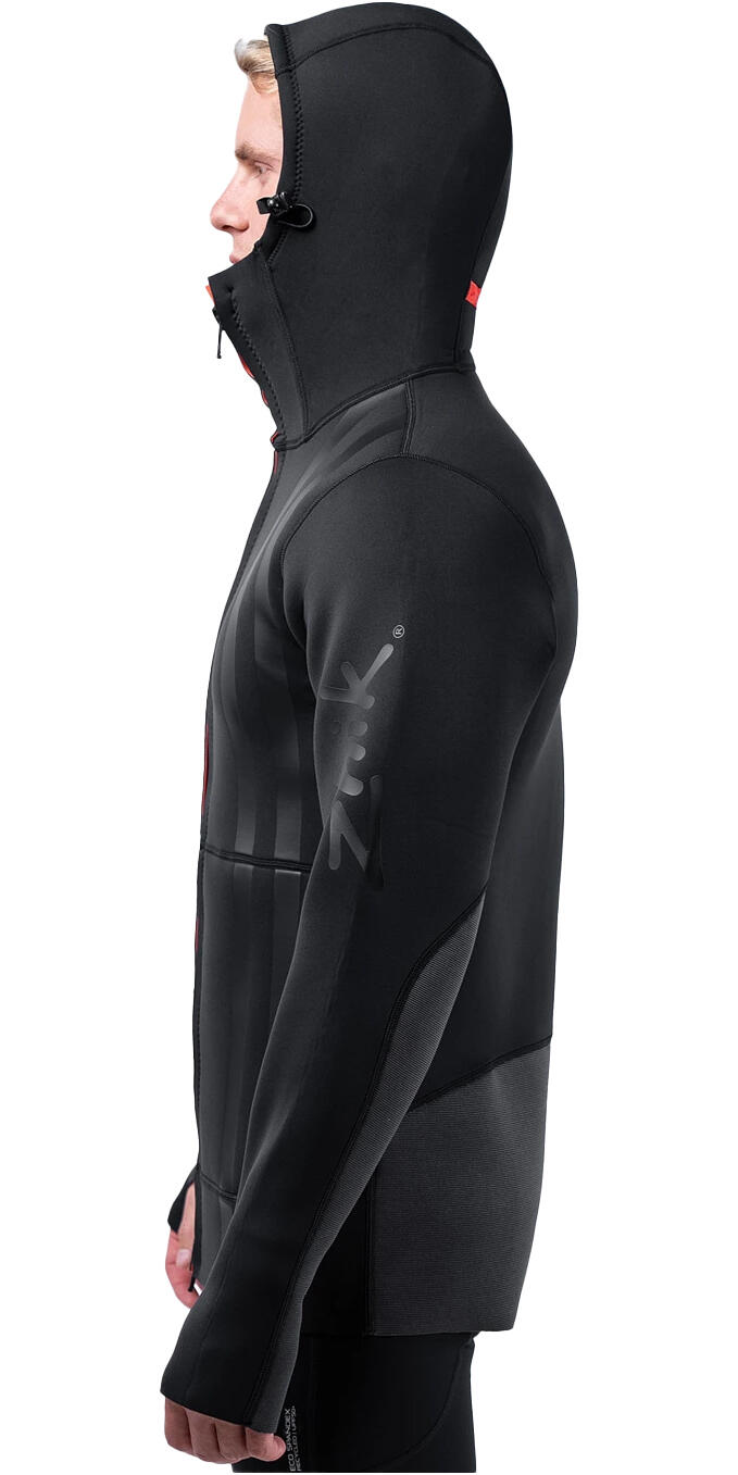 Chaqueta De Neopreno Para Hombre - Negro 3/5
