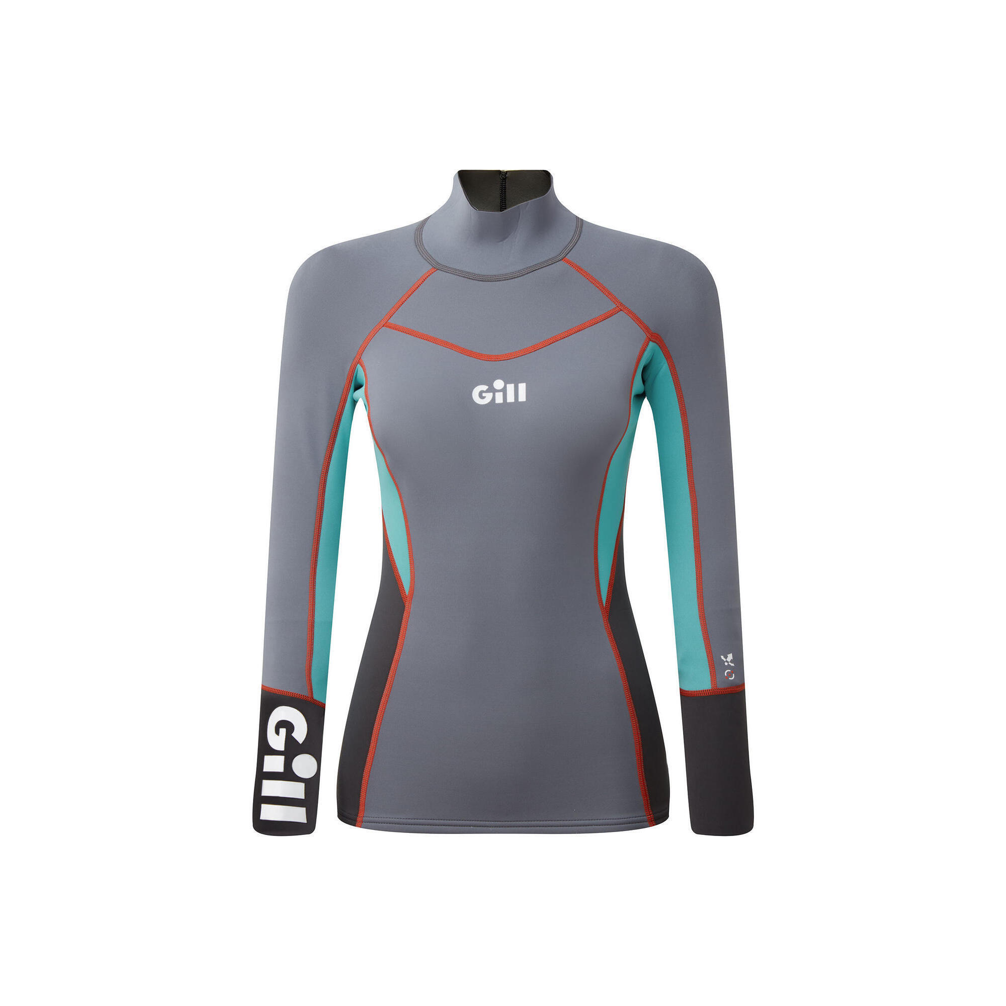 GILL Zenlite 1.5mm Top Neoprene Flatlock - Grigio Acciaio