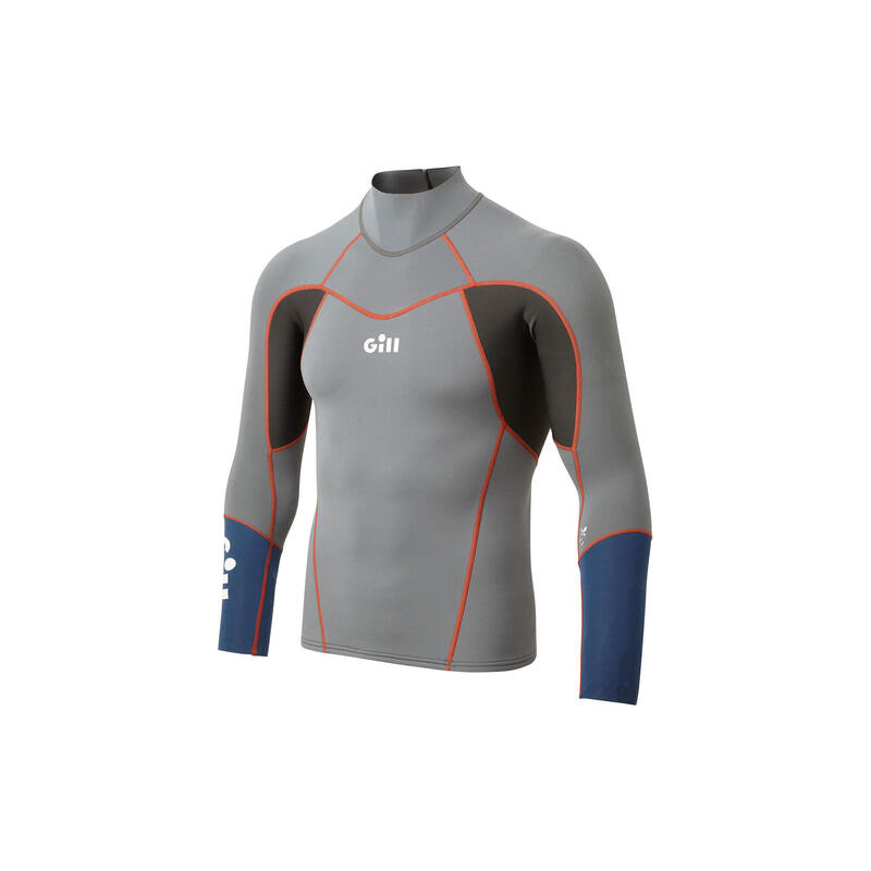 2024 Hommes Zenlite 1.5mm Flatlock Neoprene Top - Steel Grey