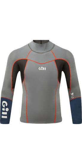 2024 Hommes Zenlite 1.5mm Flatlock Neoprene Top - Steel Grey