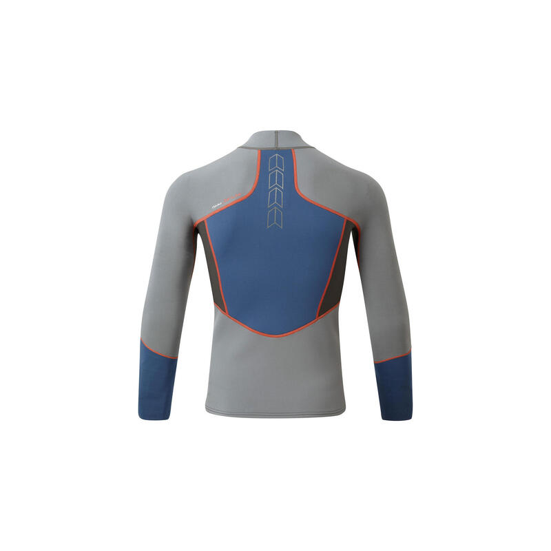 2024 Hommes Zenlite 1.5mm Flatlock Neoprene Top - Steel Grey