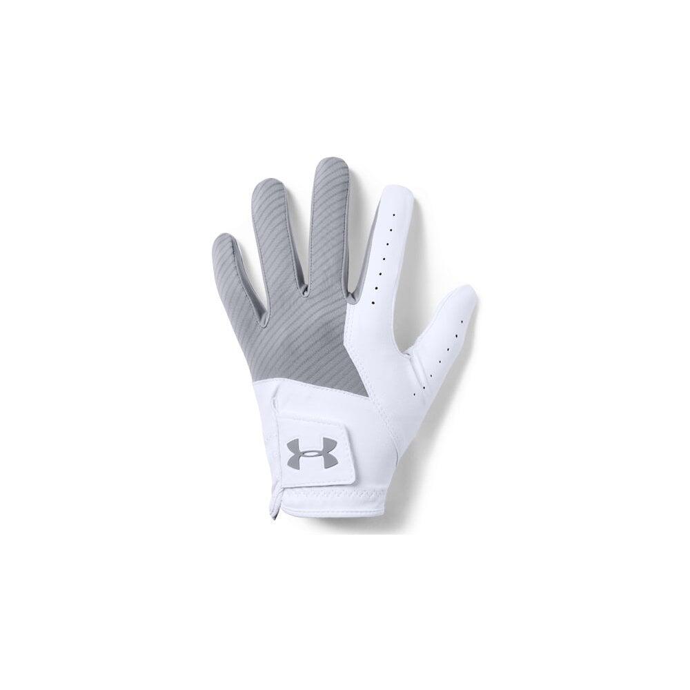 Under Armour Medal Golf Glove - White/Grey 1/2