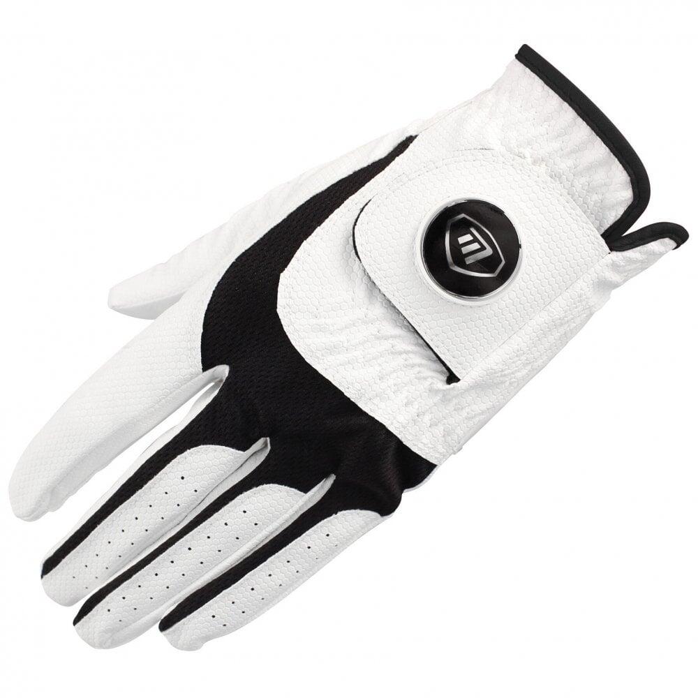 MASTERS GOLF Mens RX Ultimate Glove with Ballmarker - White