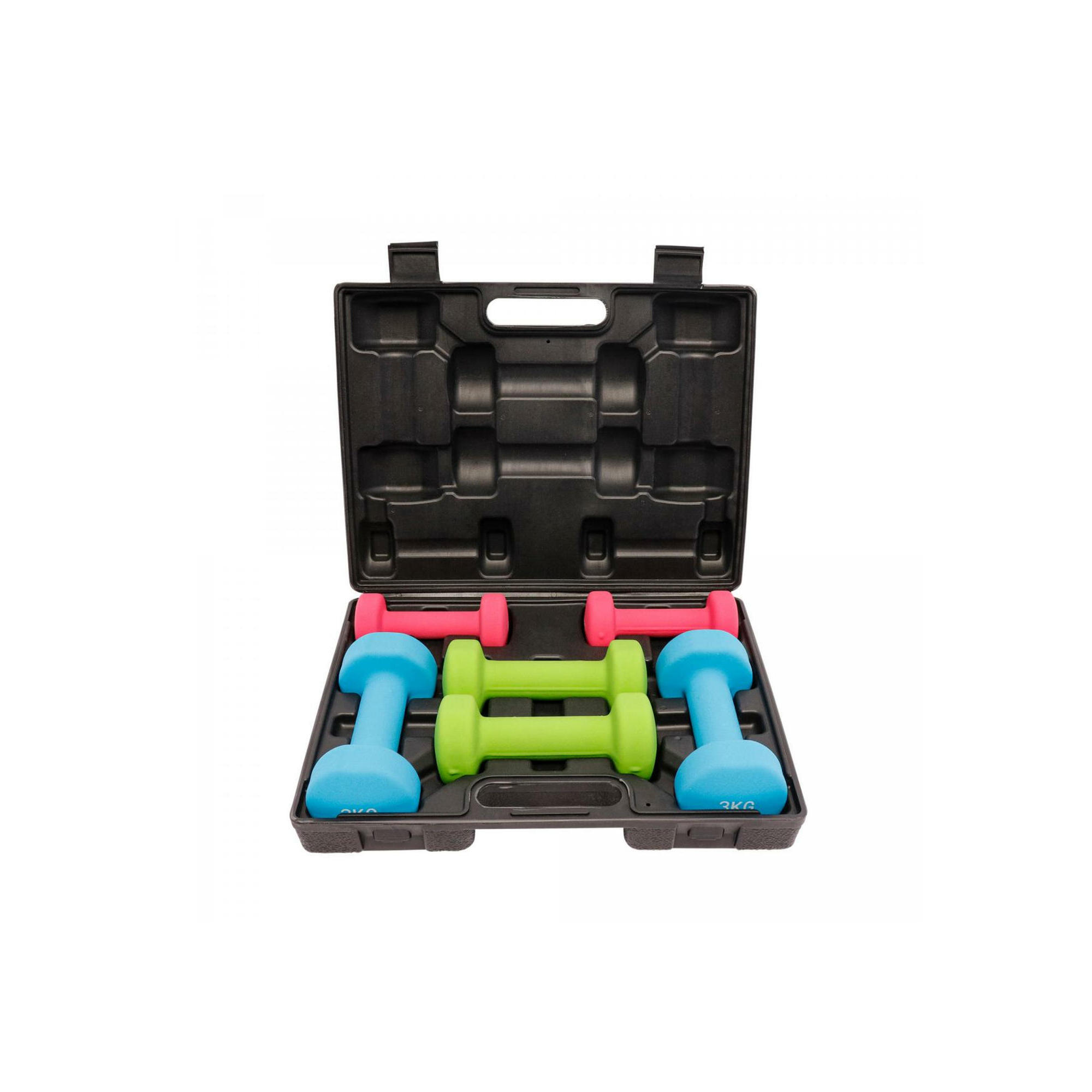 GORILLA SPORTS DUMBBELL SET FITNESS 10KG | BODYBUILDING | CARRYING CASE