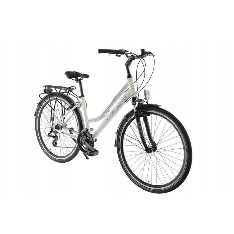 Kands® Travel-X Női kerékpár Alumínium 28'', Fehér, 24 fokozat Shimano, trekking