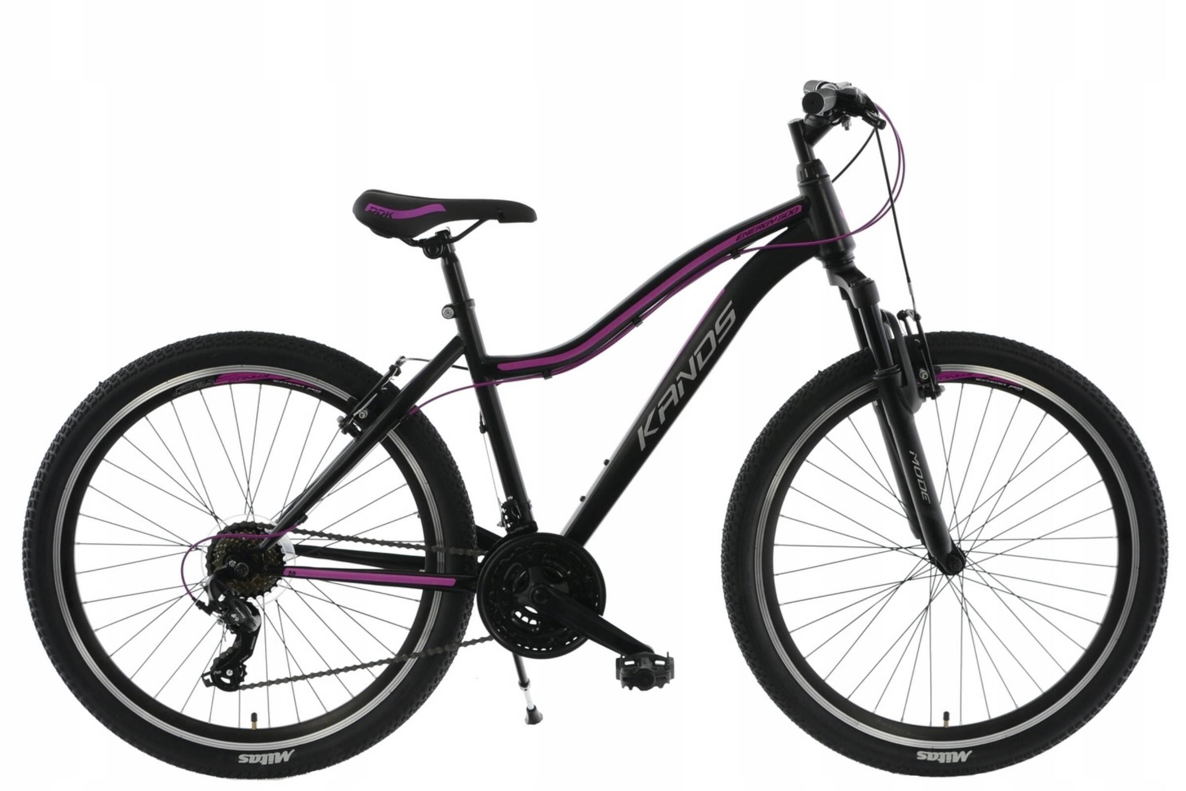 Damenfahrrad Kands Energy 500, 27,5", 150-165 cm, 21 Gänge, Schwarz/Rosa 6/7