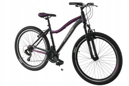 Vélo femme Kands Energy 500 27,5", 150-165 cm, 21 vitesses, Noir/Rose