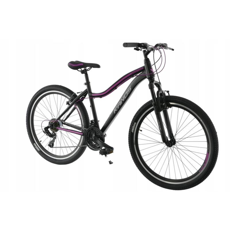 Bicicleta MTB Kands® Energy 500 Dama, Shimano, Roata 26'', Negru/Roz
