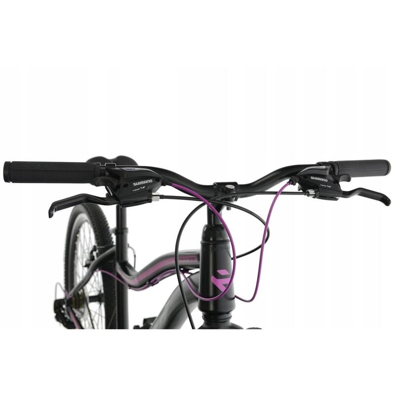 Bicicleta MTB Kands® Energy 500 Dama, Shimano, Roata 26'', Negru/Roz