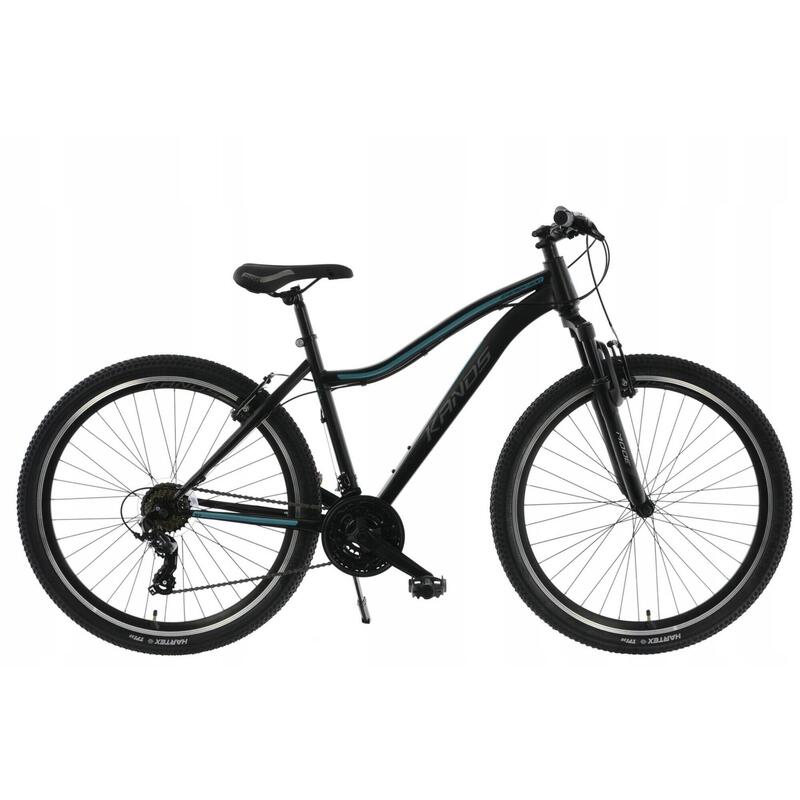 Bicicleta MTB Kands® Energy 500 Dama, Shimano, Roata 26'', Negru/Verde