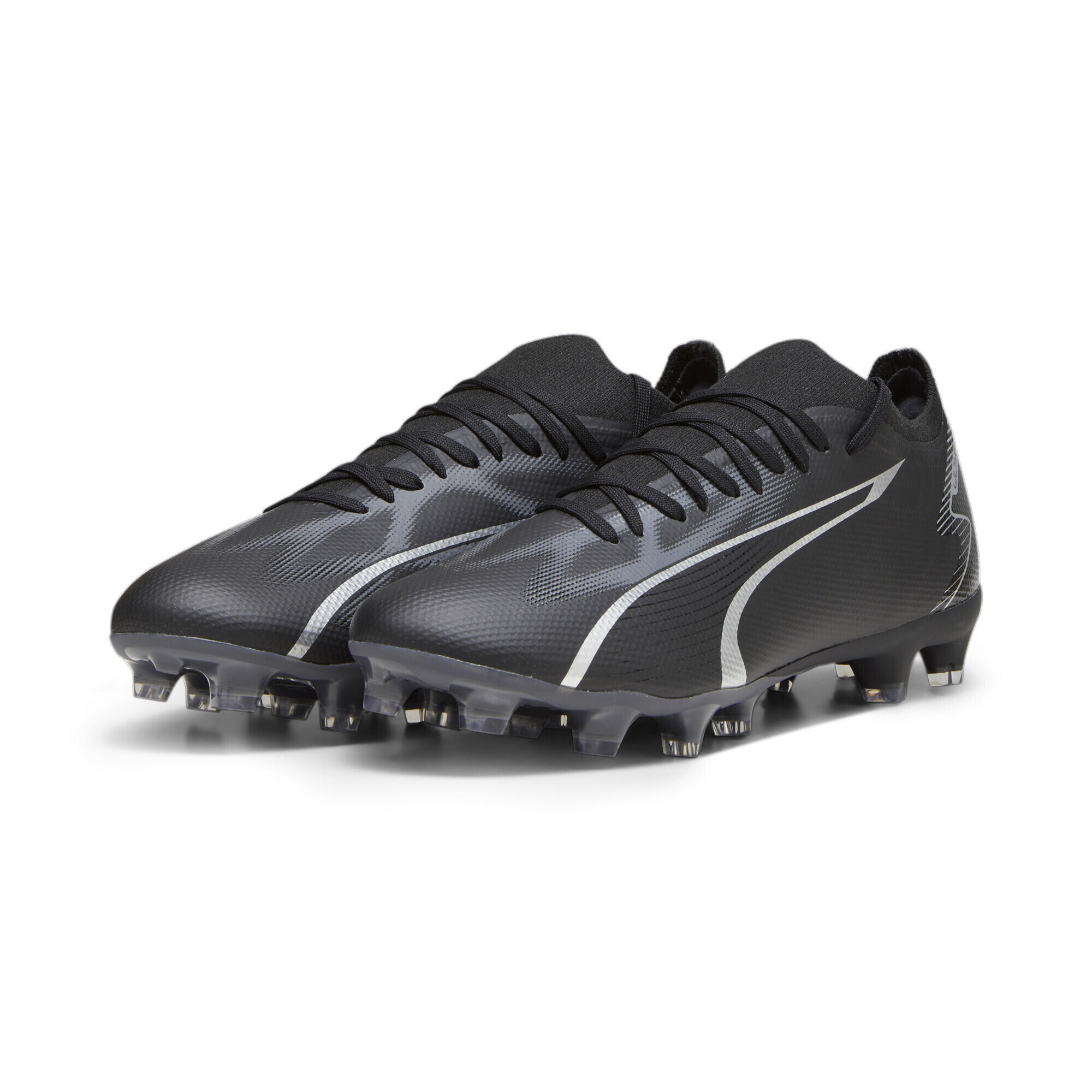Buty Piłkarskie Puma Ultra Match FG-AG Czarne-Asfalt 45