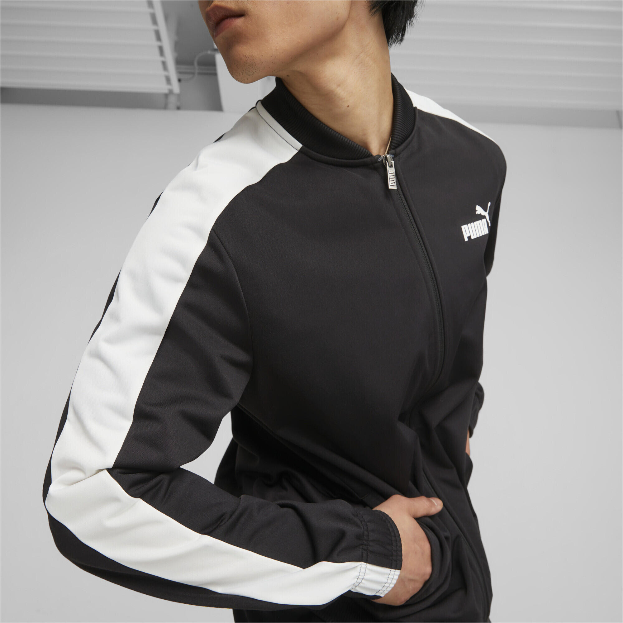Survêtement tricoté style baseball Homme PUMA Black 5/6